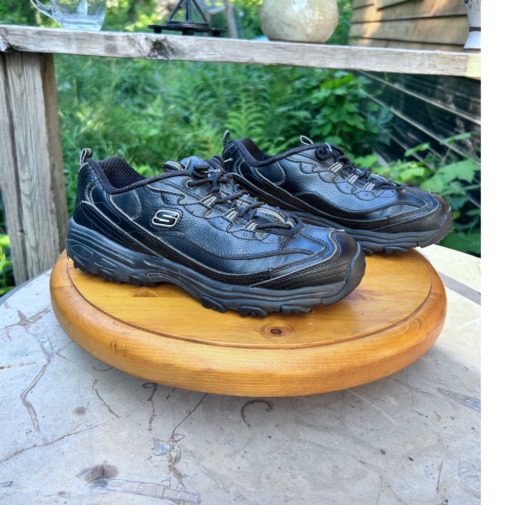 Vintage Energy After Burn‎ Sneakers Mens 8.5 Black Chunky Platform Skechers